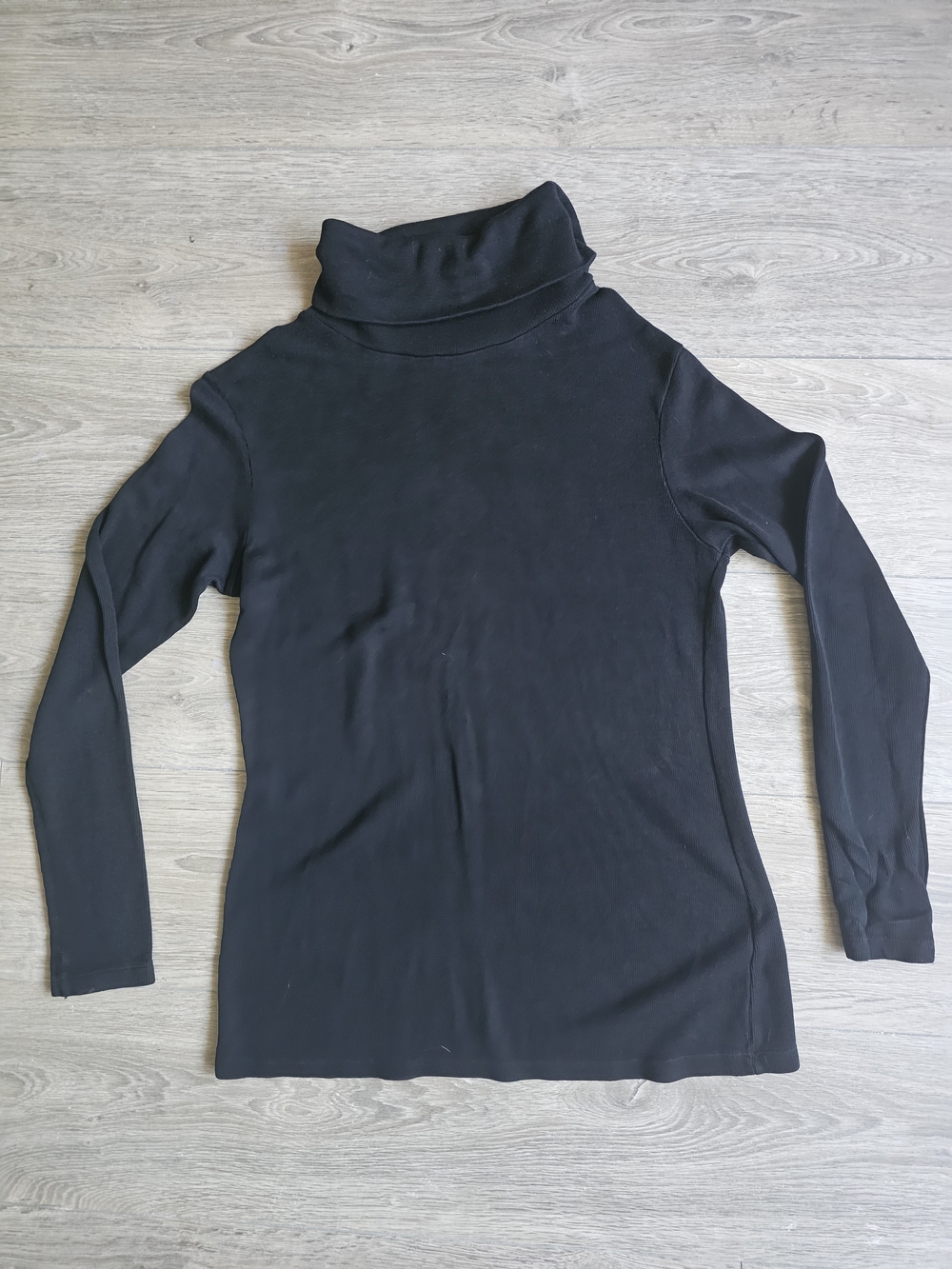 Shade Black Turtleneck Long Sleeve Sweater Longer Length